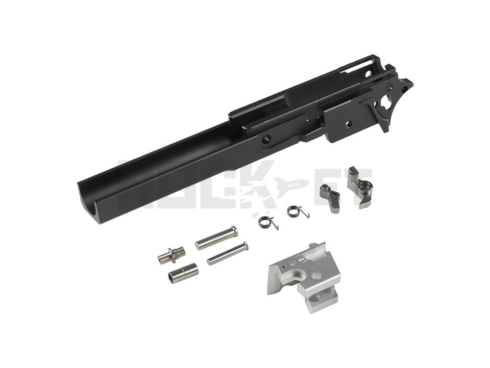 [5KU] CNC Aluminum Middle Frame 4.3 inch Type 1 Black (Compatible with Tokyo Marui Hi-Capa Series)