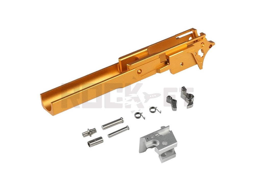 [5KU] CNC Aluminum Middle Frame Type 1 Gold for 4.3 inch (Tokyo Marui Hi-Capa Series Compatible)