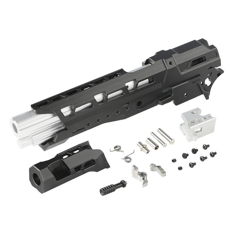 【5KU】EX-01 エクストラ CNCアルミスライドシャーシセット BK xSV (東京マルイ ハイキャパ5.1対応)