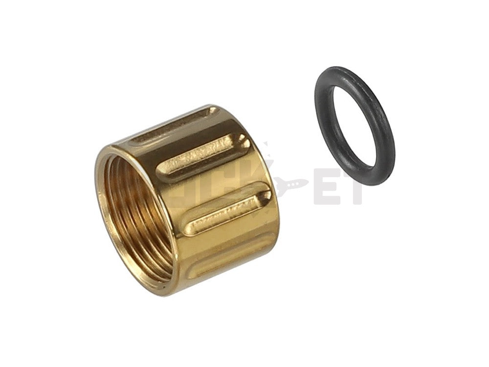 [5KU] LANTAC 9INE Type CNC Stainless Steel Flute Protector Cover GD 14mm Reverse Thread Compatible 