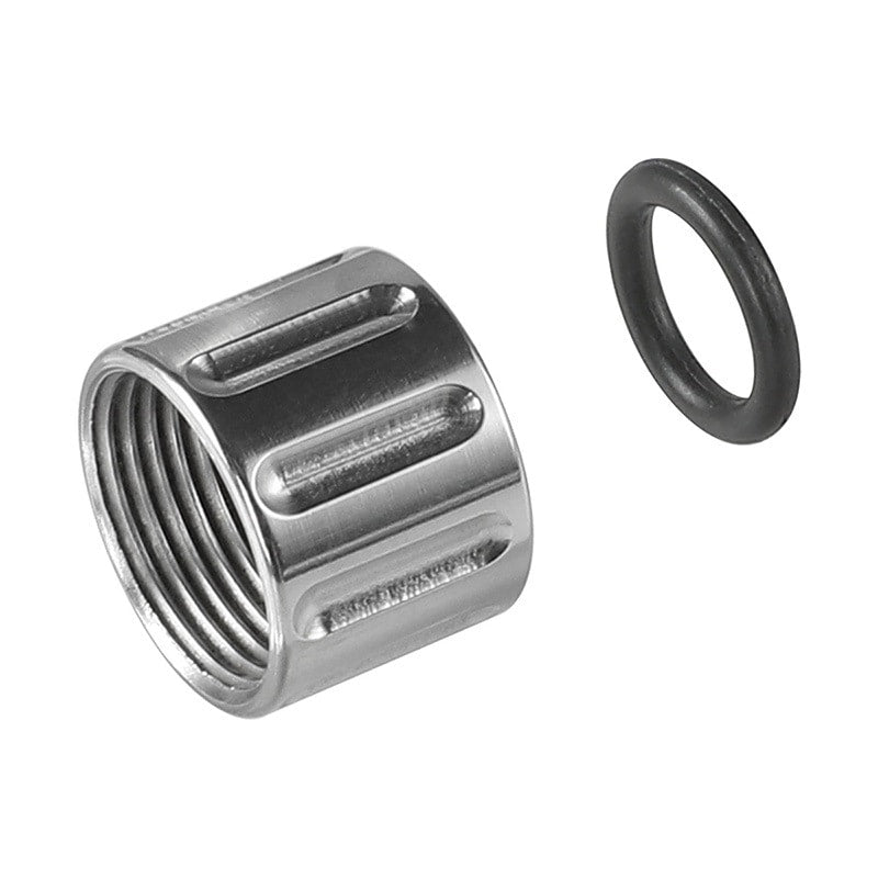 【5KU】 LANTAC 9INE タイプ CNC ステンレスフルート プロテクター カバー SV 14mm 逆ネジ対応