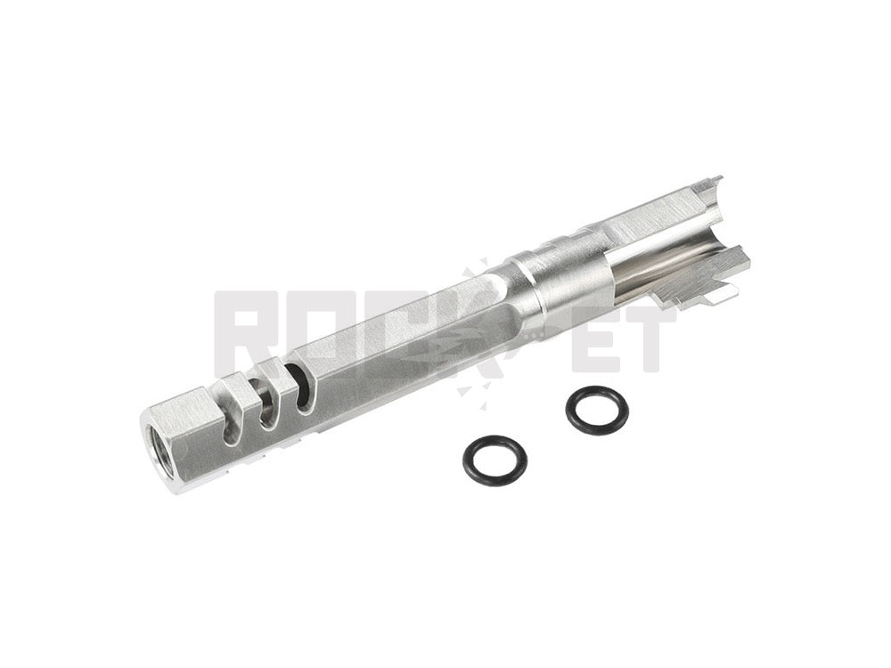 [5KU] HEXA Type Stainless Steel Outer Barrel SV for Tokyo Marui Hi-Capa 5.1 