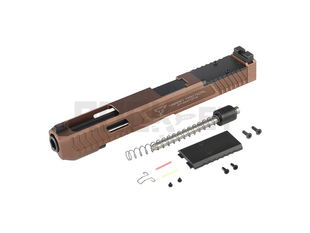 【5KU】TTI Combat Master G34 タイプ CNC アルミニウム スライド コンペンセイター セット 東京マルイ G17 Gen5 MOS GBB 対応