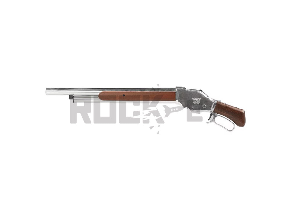 【Golden Eagle】ウィンチェスター M1887 ライブカート式 ガスショットガン Silver/RealWood ソードオフ ガスガン ショットガン