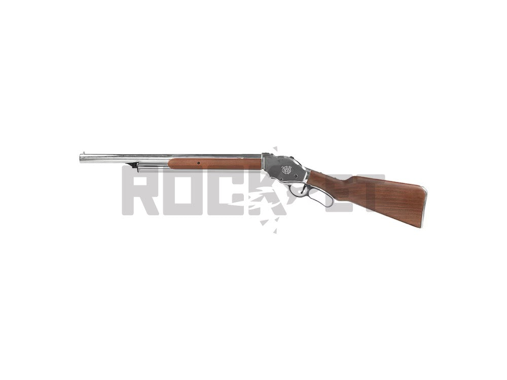 【Golden Eagle】Winchester M1887 Live-Cart Gas Shotgun Silver/Real Wood Gas Gun Shotgun
