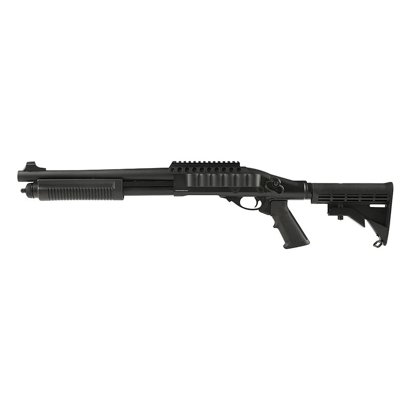 Golden Eagle M870 Gas Shotgun, Short Model, Tactical/Black, with Shotgun Shell Holder