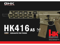 UMAREX/GHK】UMAREX/GHK HK416A5 11inch CO2 GBBR FDE ガスブロー