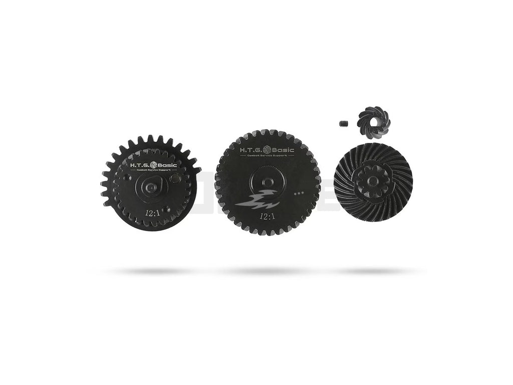 [HTG] CNC Machined Spiral Helical Steel Gear Set "Gen-Gear" 12:1