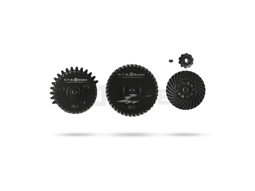 [HTG] CNC Machined Spiral Helical Steel Gear Set "Gen Gear" 18:1
