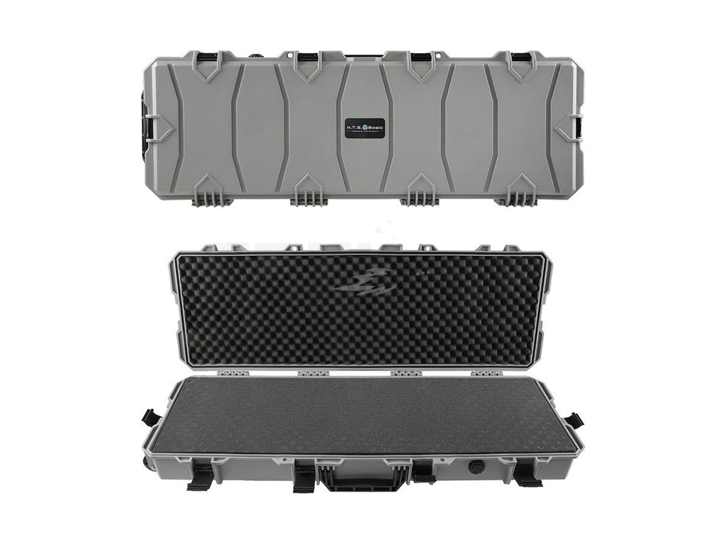 [HTG] WAVE 100 Hard Gun Case with Wheels 100cm Gray Large Capacity Lightweight Waterproof IP67 Stackable Elite Model