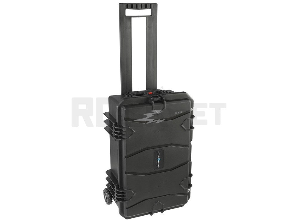 【HTG】WAVE 50plus Hard Gun Case Gun Case Hard Case with Wheels & Retractable Handle 50cm Black Elite Model [Large Capacity Lightweight Waterproof IP67 Stackable]