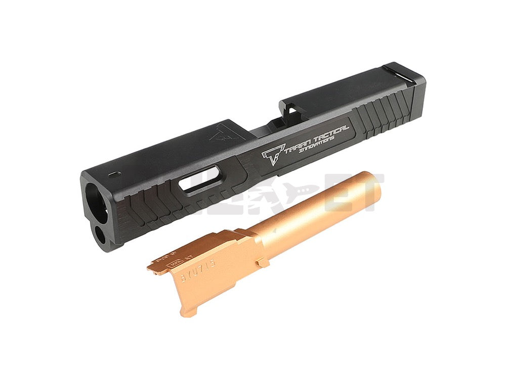 【5KU】TTI コンバットマスタータイプ アルミスライドセット (東京マルイ G19対応) BK