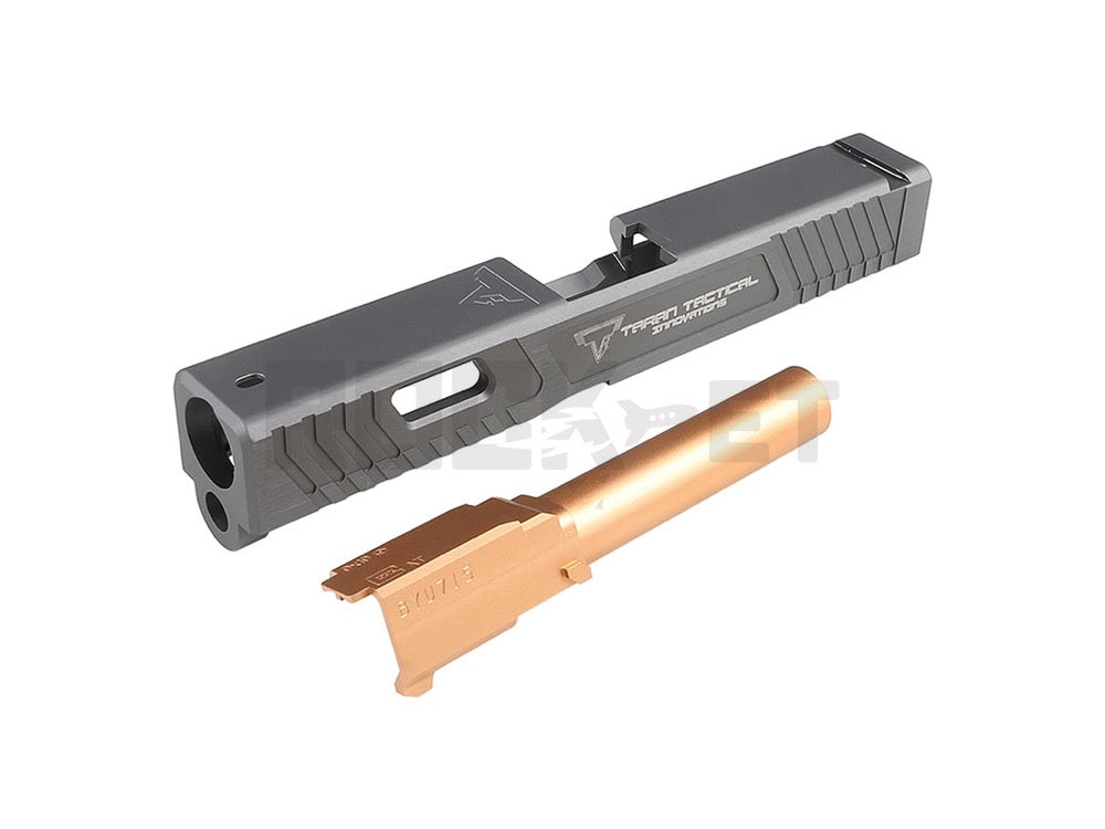 [5KU] Combat Master Type Aluminum Slide Set (Tokyo Marui G19 Compatible) GY