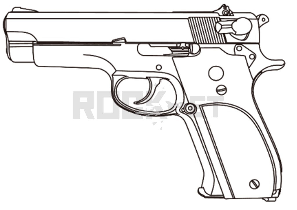 【マルシン】M39 7mmX-PFC 発火モデルガン 木目調プラグリップ【完成品】（2026年6月頃再販予定・予約）