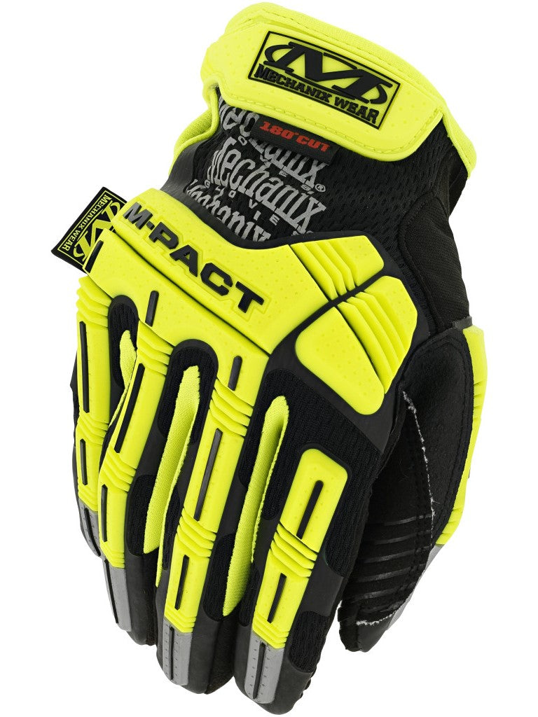 【MECHANIX WEAR】防刃耐衝撃グローブ ハイビズ エムパクト® D5 ( 蛍光イエロー )