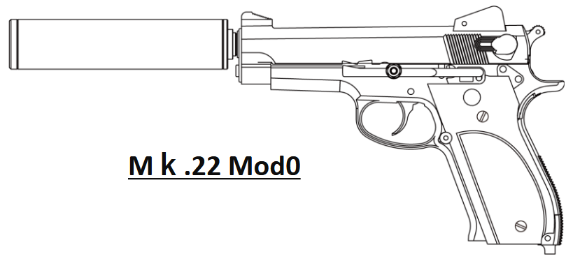 【マルシン】Mk.22 Mod0 7mmPFC 発火モデルガン 【完成品】（2026年6月頃新発売予定・予約）