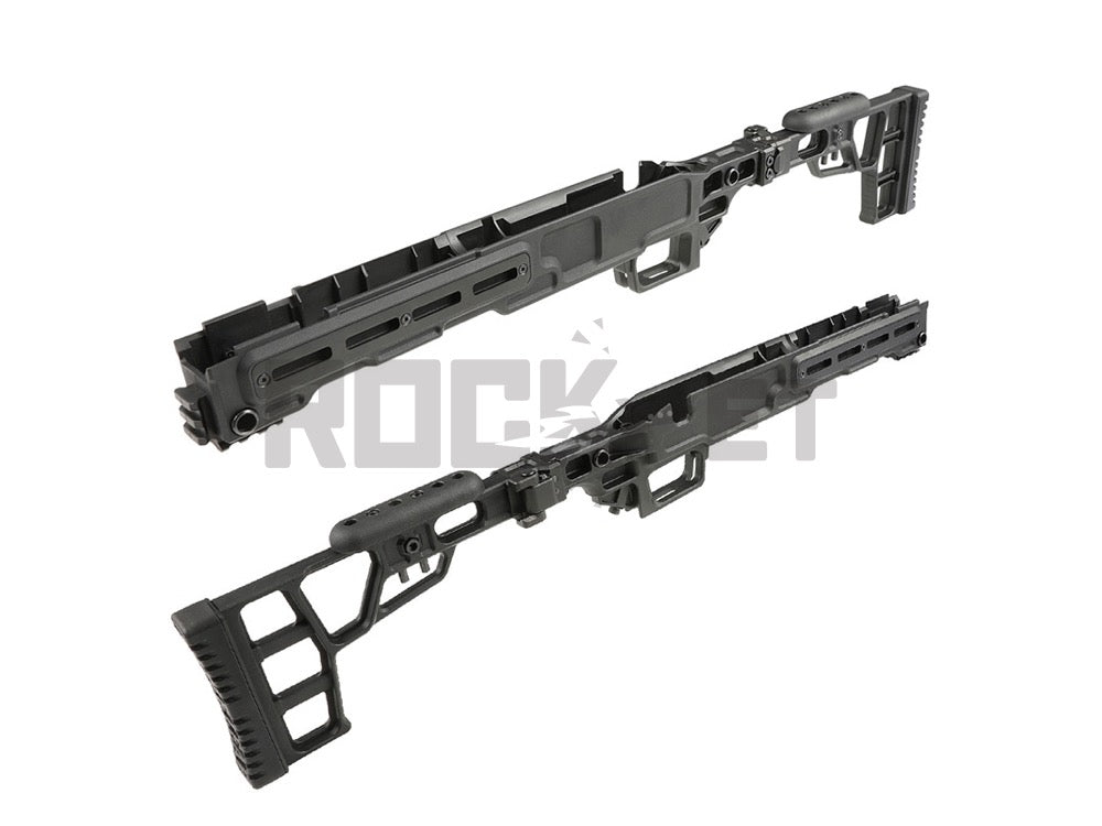 【Maple Leaf】VSR-10用 MLC S2 ライフルシャーシセット (東京マルイ対応) BK