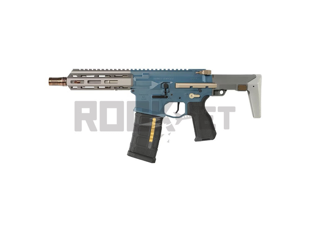 【Salvo Precision】Q Honey Badger SBR Style 7inch Replica Toy GBBR Blue ガスブローバックライフル (JAPAN Ver./RealMarking)