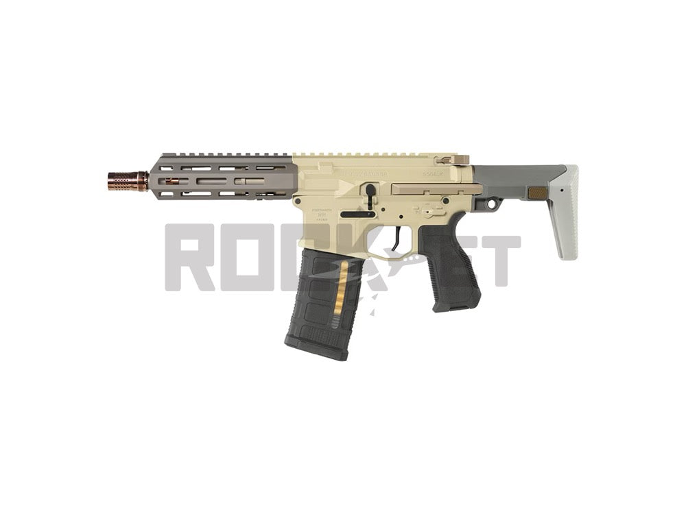 【Salvo Precision】Q Honey Badger SBR Style 7inch Replica Toy GBBR FDE ガスブローバックライフル (JAPAN Ver./RealMarking)