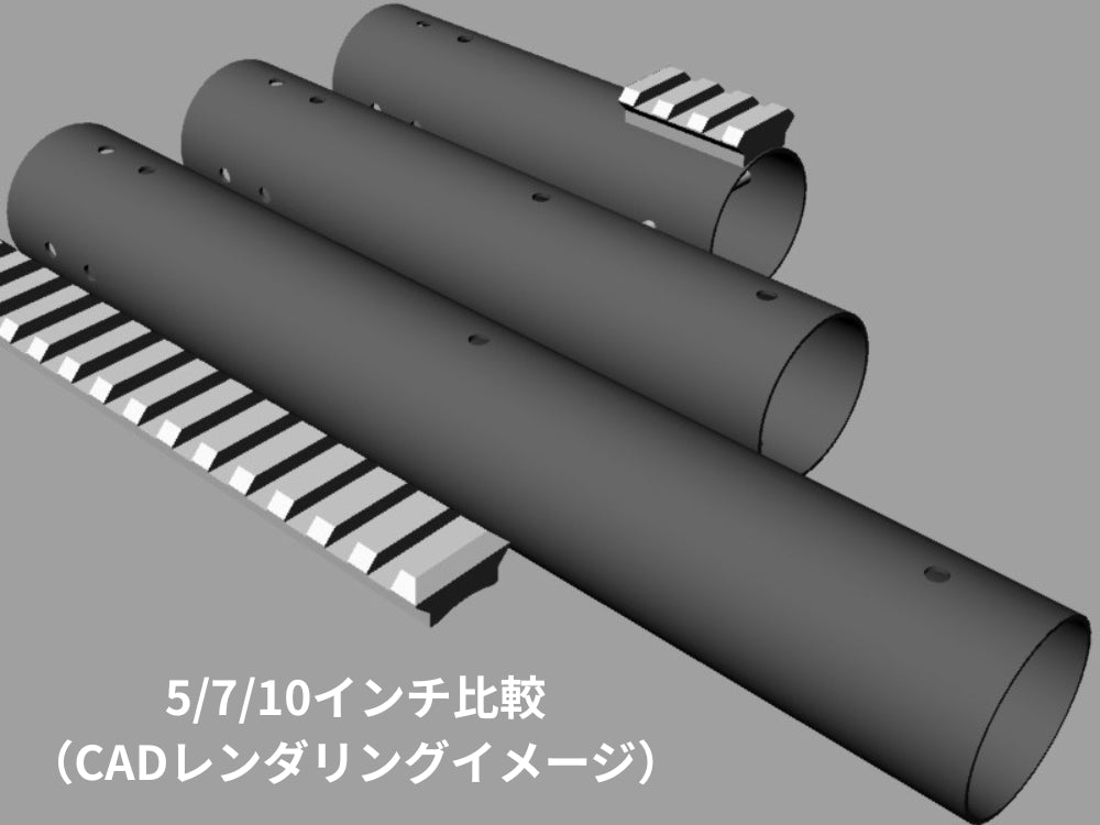 戦民思想】AR系電動ガン用カーボン製スムースハンドガード「ガー