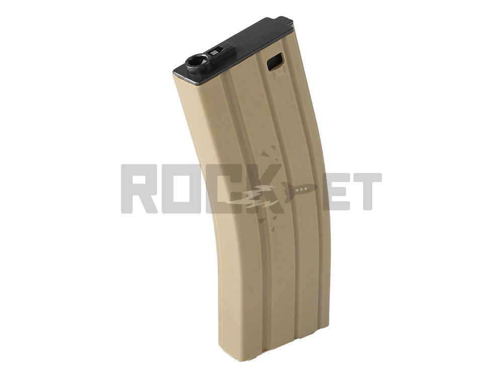 【WELL PRO】AR/M4用 STANAG スプリング式 樹脂マガジン 160連 Tan STD電動ガン用
