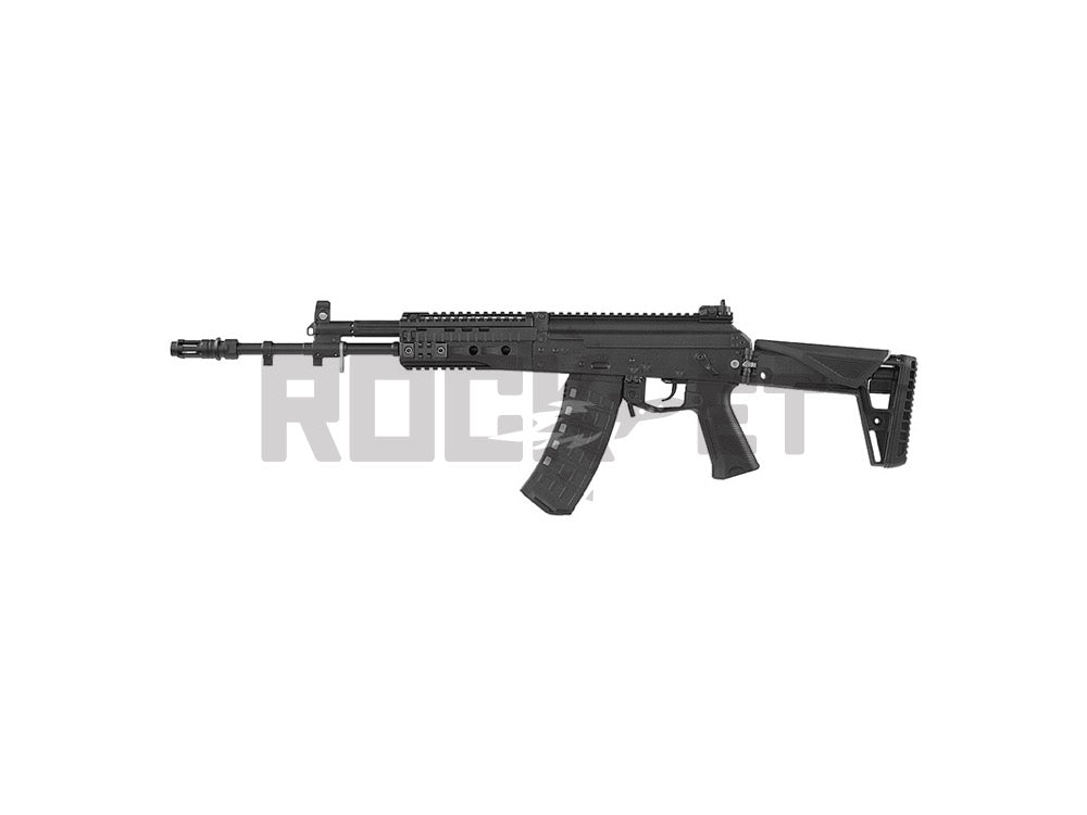 【WELL PRO】AK-12M1 BK エアガン 電動ガン 18歳以上 アサルトライフル ハードガンケース付 法定初速適合品 (日本仕様/Eshooter Kestrel V3 BASIC電子トリガー・プリコック機能搭載)