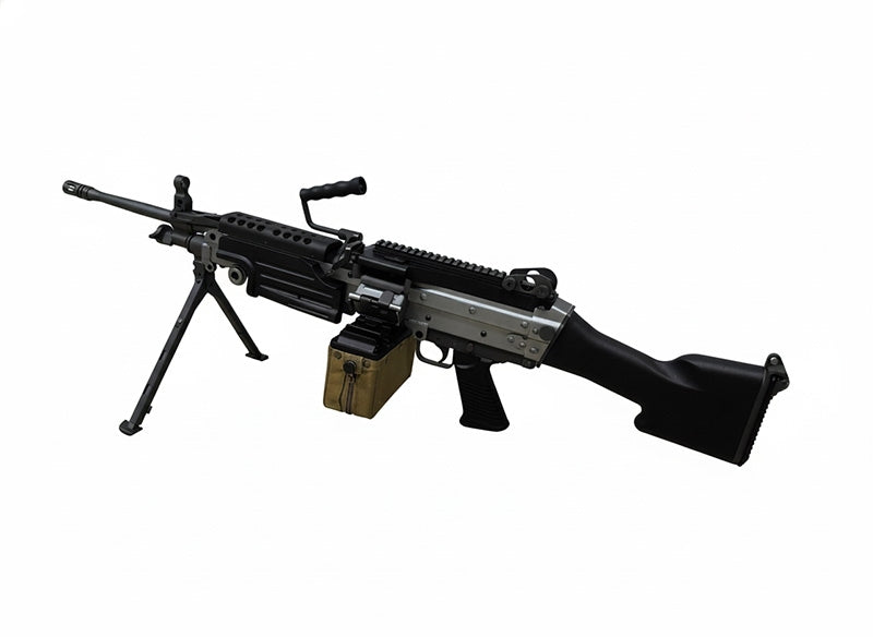 【WELL PRO】M249 SAW LMG ライトマシンガン 電動ガン　ツインモーター搭載/セミ/3バースト/オート電子制御 （2026年1月新発売予定・予約）