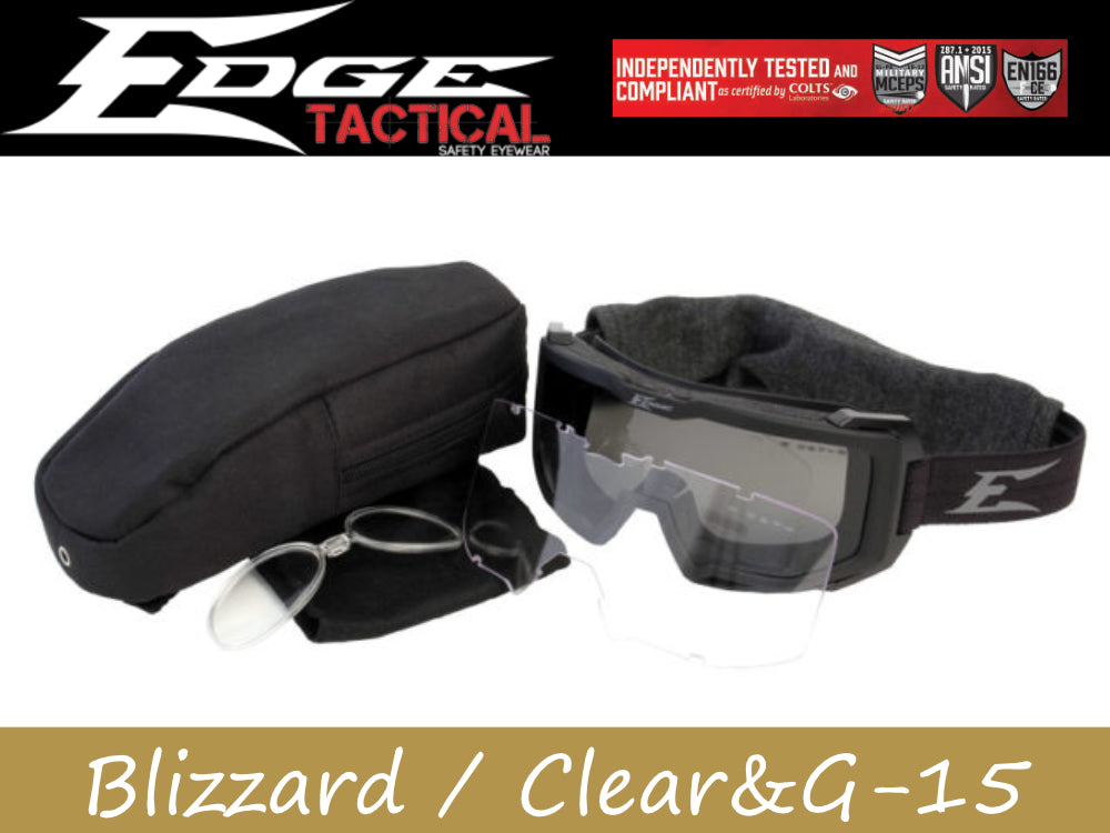 【新品】EDGE TACTICAL ブリザード・キット EDGE TACTICAL ブリザード・キット Blizzard ーBlack Goggles