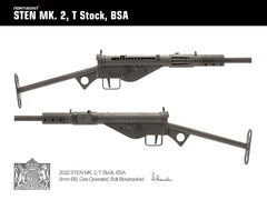 NorthEast】 Sten Mk2 T型ストック マシンカービンGBB BSA marking