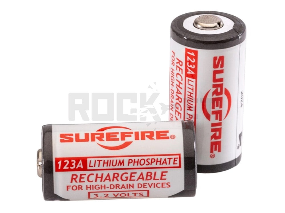 【SUREFIRE】 LFP123 充電式バッテリー 2本セット