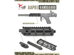 Action Army】AAP-01 アサシン CNC M-LOK アルミハンドガードキット