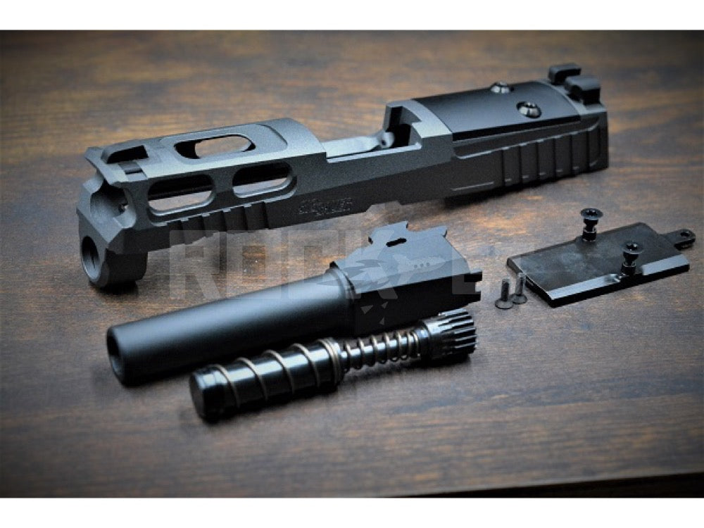 【BCSW】 "SIG SAUER PRO-CUT 3.9inch" VFC P320 ガスブローバック用 カスタムスライドセット Tungsten（受注製作：納期3～4営業日）
