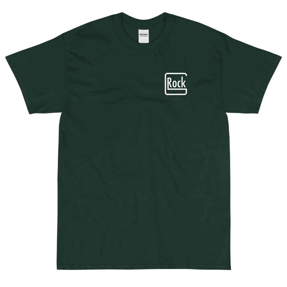 【受注生産】 ROCK-et x ksym.dsnLab "GROCK" ホワイトプリント 半袖ユニセックスTシャツ