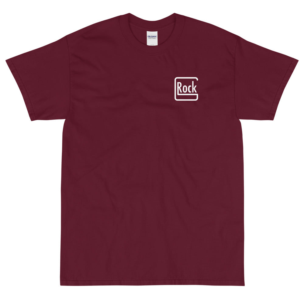 【受注生産】 ROCK-et x ksym.dsnLab "GROCK" ホワイトプリント 半袖ユニセックスTシャツ