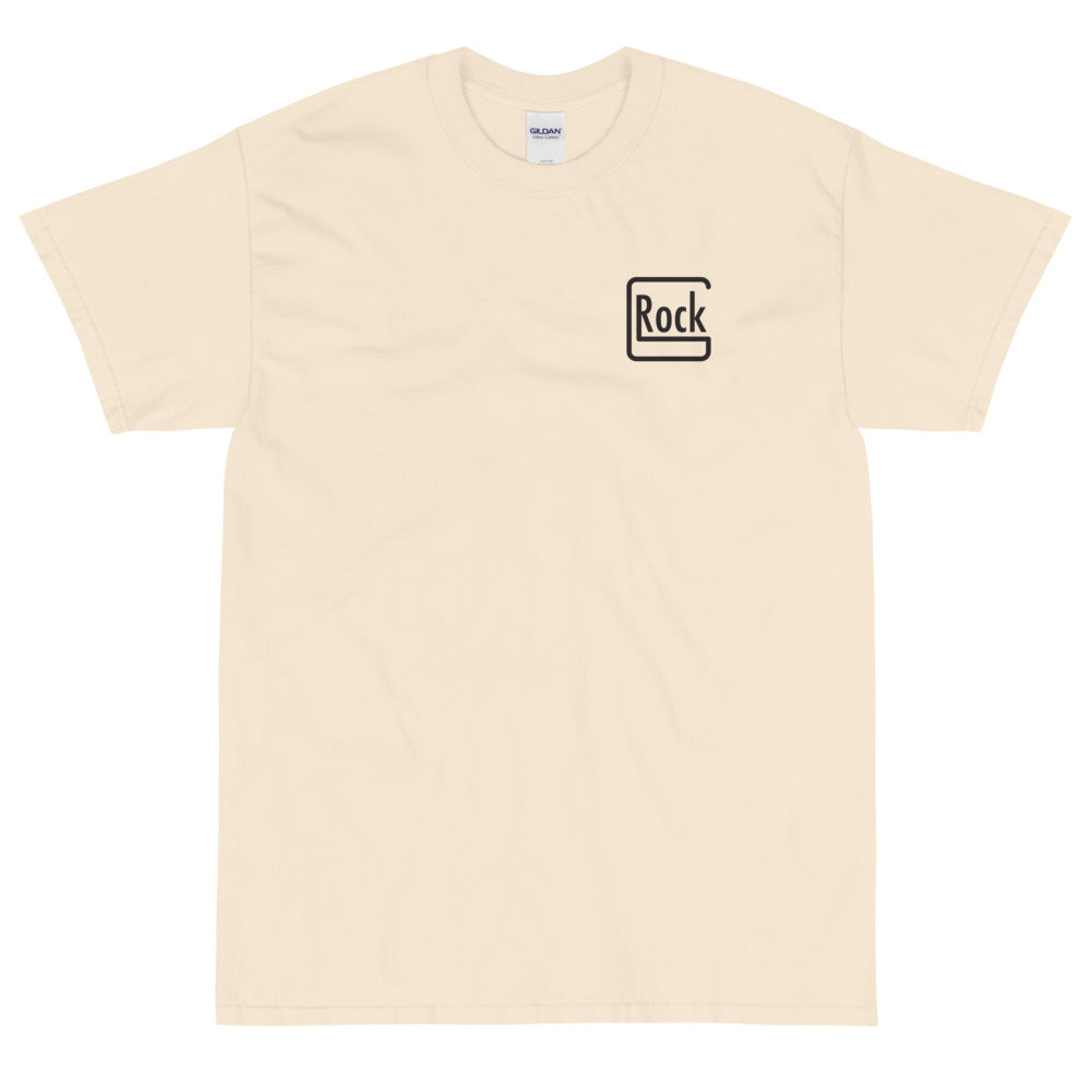 【受注生産】 ROCK-et x ksym.dsnLab "GROCK" ブラックプリント 半袖ユニセックスTシャツ