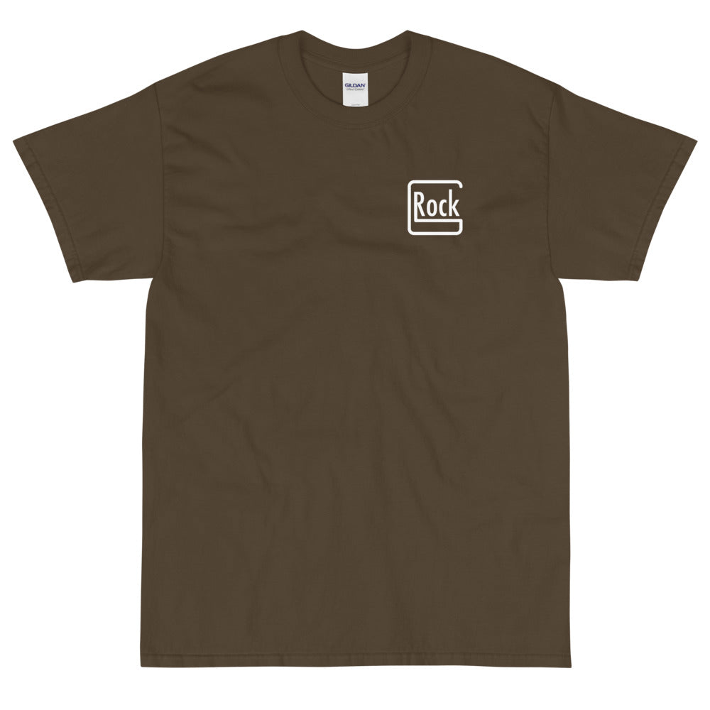【受注生産】 ROCK-et x ksym.dsnLab "GROCK" ホワイトプリント 半袖ユニセックスTシャツ
