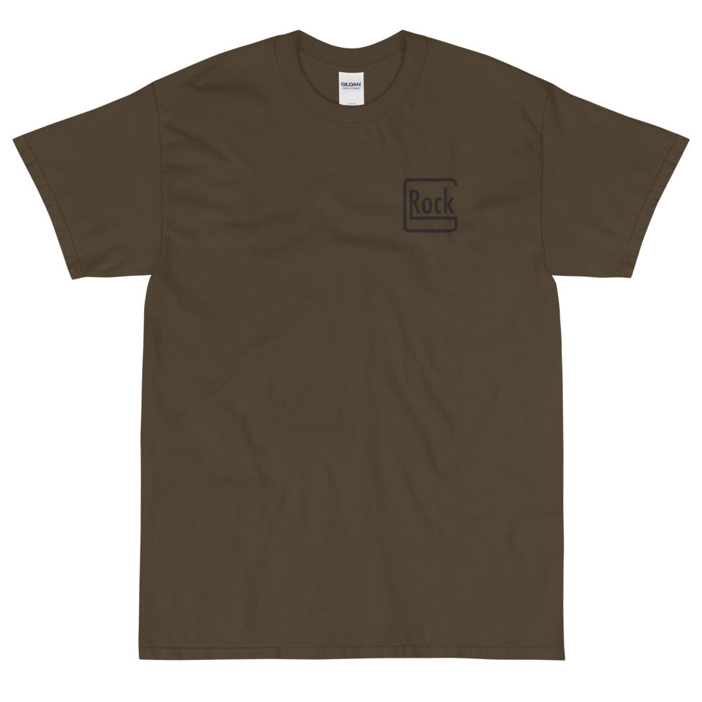 【受注生産】 ROCK-et x ksym.dsnLab "GROCK" ブラックプリント 半袖ユニセックスTシャツ