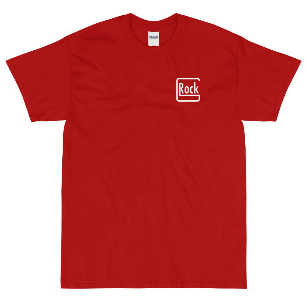 【受注生産】 ROCK-et x ksym.dsnLab "GROCK" ホワイトプリント 半袖ユニセックスTシャツ