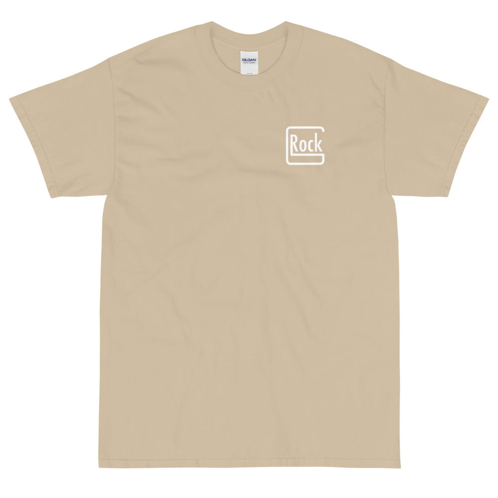【受注生産】 ROCK-et x ksym.dsnLab "GROCK" ホワイトプリント 半袖ユニセックスTシャツ