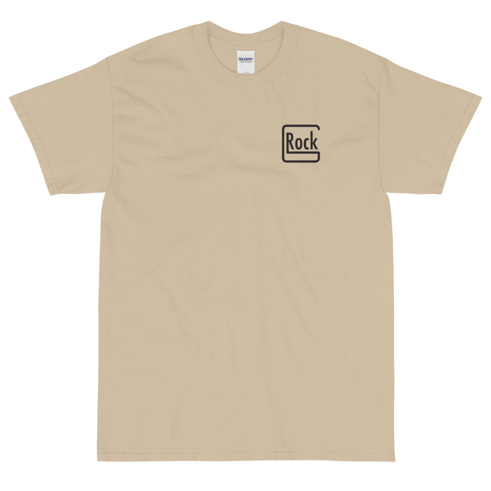 【受注生産】 ROCK-et x ksym.dsnLab "GROCK" ブラックプリント 半袖ユニセックスTシャツ