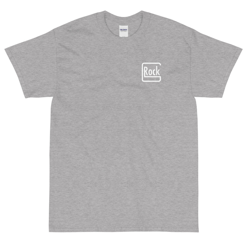 【受注生産】 ROCK-et x ksym.dsnLab "GROCK" ホワイトプリント 半袖ユニセックスTシャツ